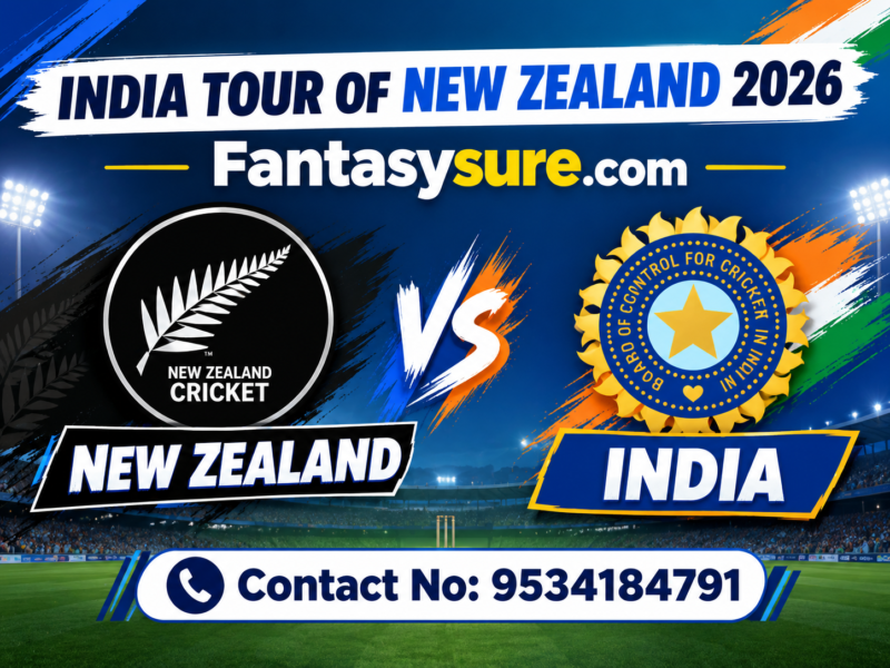 NZ vs IND Dream11 Team Predictions| New Zealand vs India, 1st T20I Match, India Tour Of New Zealand 2026, Team News & Playing 11